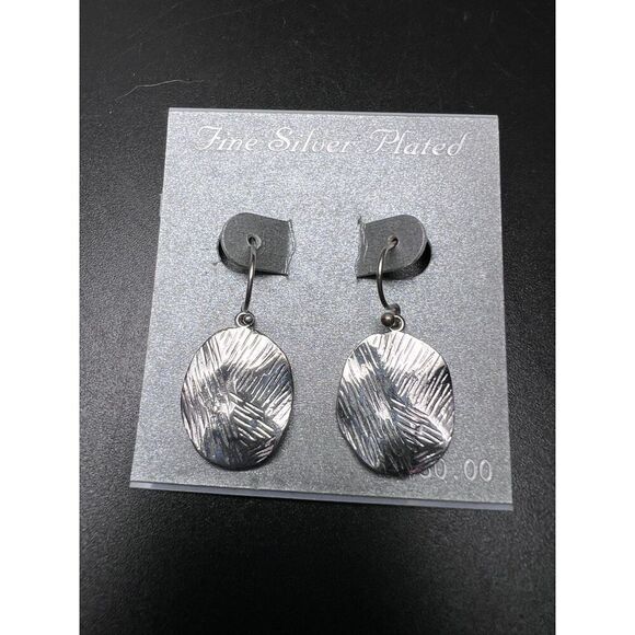 Textured Drop Earrings - Picture 1 of 5